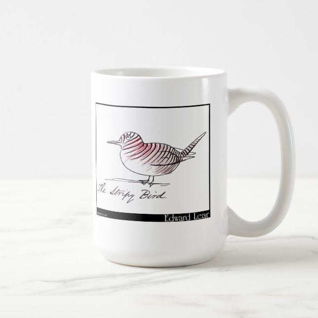 Mug L'oiseau rayé d'Edward Lear (Droite)