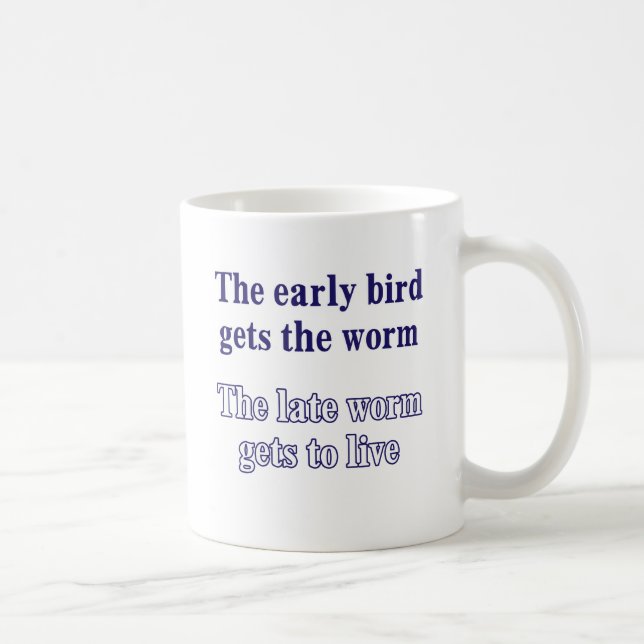 Mug L'oiseau tôt obtient le ver (Droite)