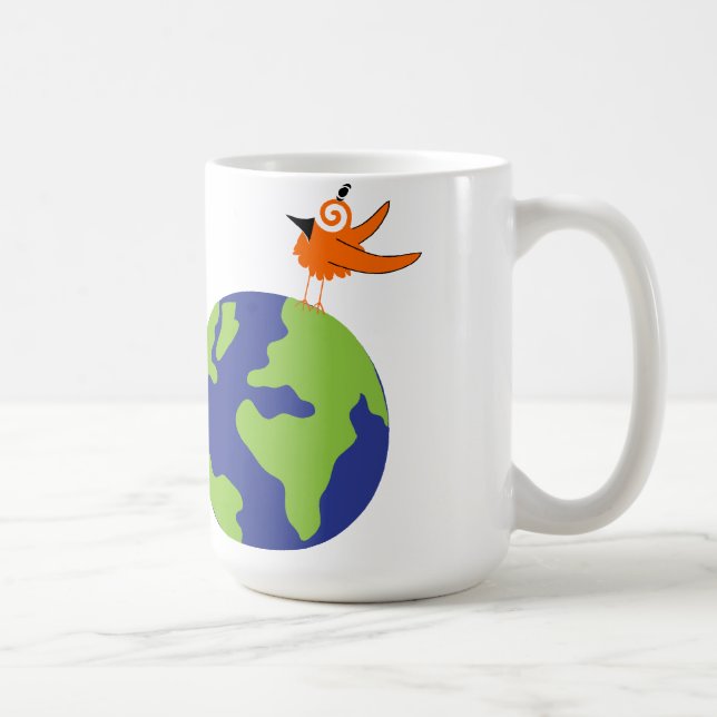 Mug L'oiseau tourbillonnant sauve le monde pour la (Droite)