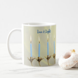 Mug Loisir & Lumière Bougies Bleues Or Menorah