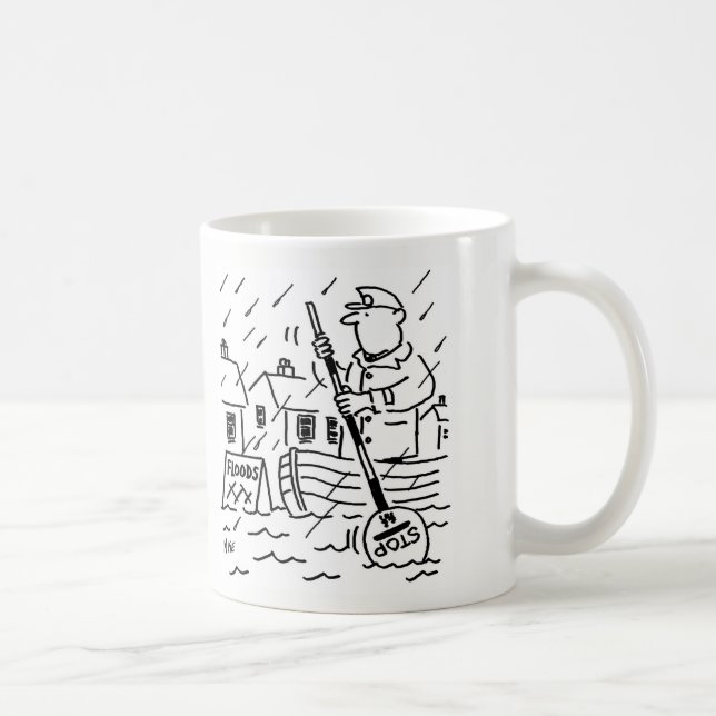 Mug Lollipop Man rameur en inondation en utilisant une (Droite)