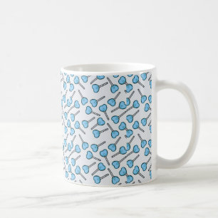 Mug Lollipops en forme de coeur bleu