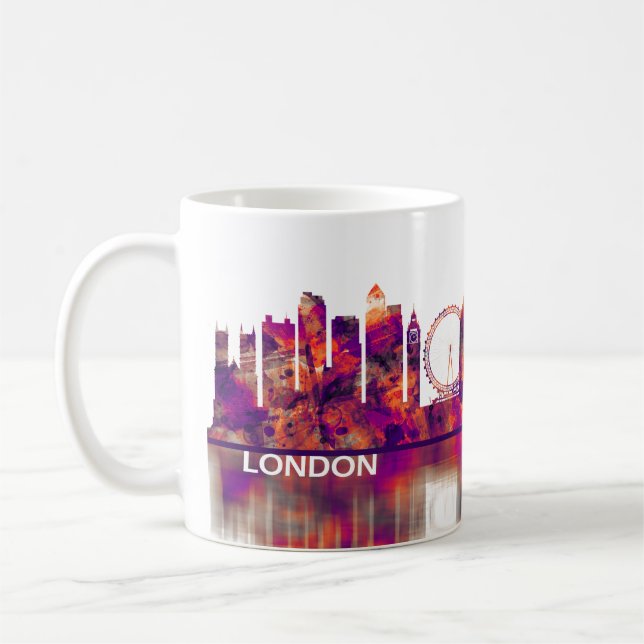 Mug London England Skyline (Gauche)