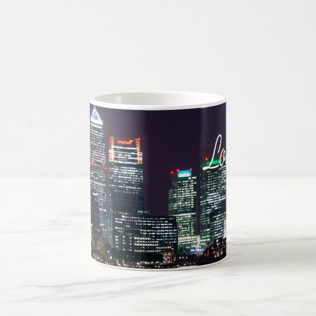Mug Londres City Night Skyline Royaume-Uni Voyage (Centre)