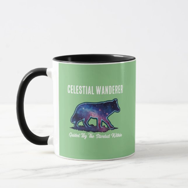 Mug Lone Galaxy Wolf Silhouette (Gauche)