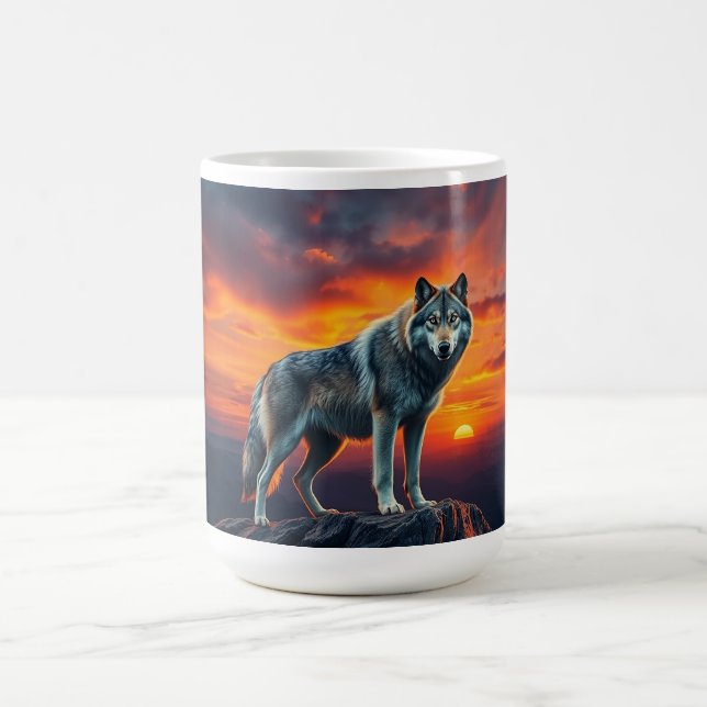 Mug Lone Wolf at Sunset (Centre)