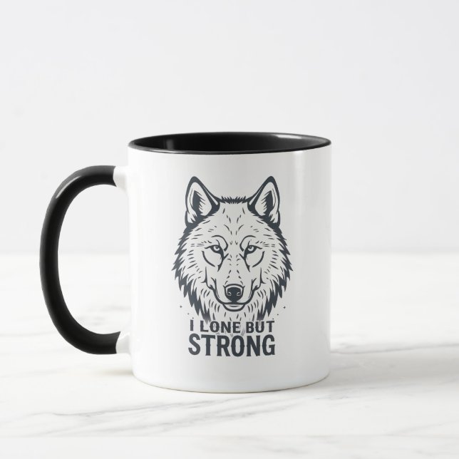 Mug Lone Wolf Strength and Resilience (Gauche)
