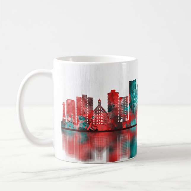 Mug Long Beach California Skyline (Gauche)