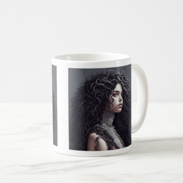 Mug Long boudin classique, 11 oz (Devant droit)