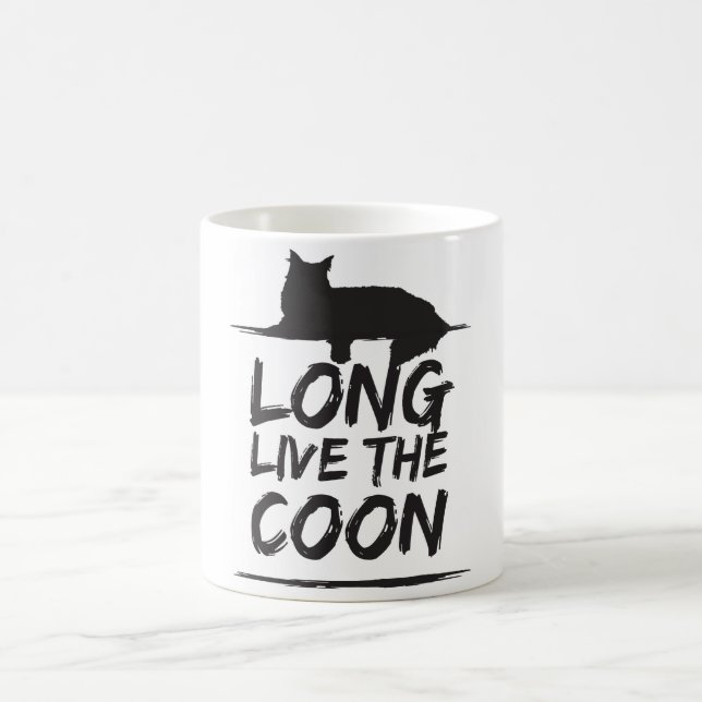 Mug Long Live The Coon ! Maine Coon Chats Café (Centre)