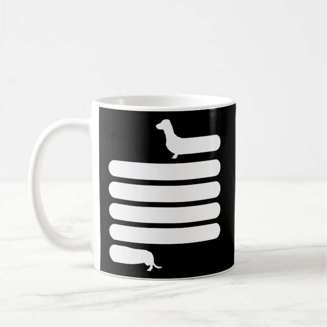 Mug Longue Dachshund Wiener Weiner Daschund Chien Dach (Gauche)
