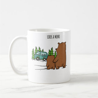 Mug Look A Menu Funny Bear Camping
