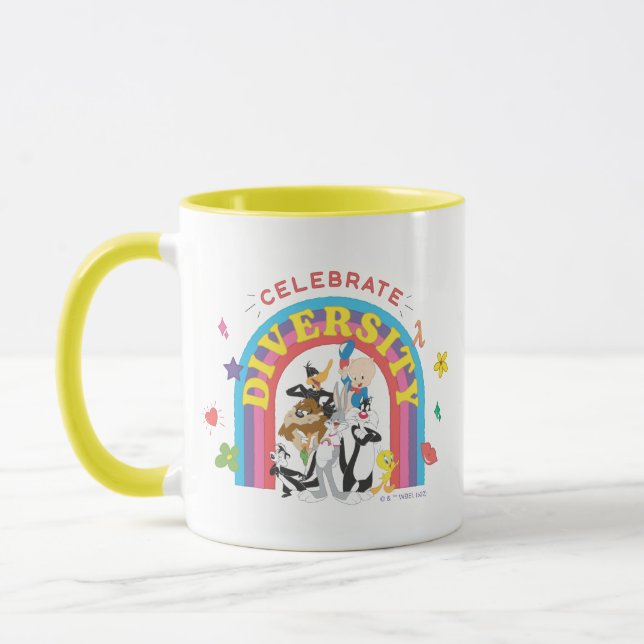 Mug LOONEY TUNES™ - Celebrate Diversity Pride Arc-en-c (Gauche)