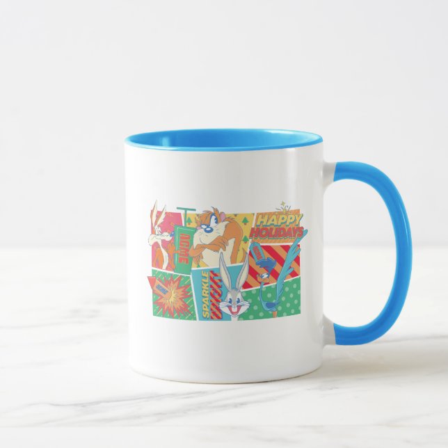 Mug LOONEY TUNES™ | Joyeux Motif de vacances (Droite)