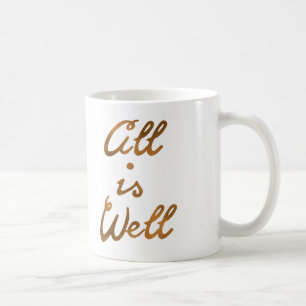 Mug L'or tout est typographie bonne de citation