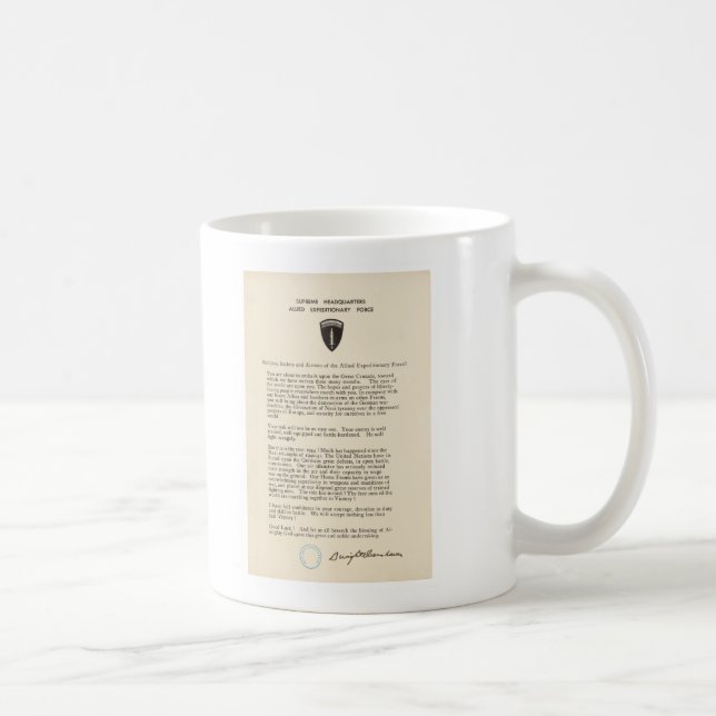 Mug L'ordre de Dwight David Eisenhower du jour (1944) (Droite)