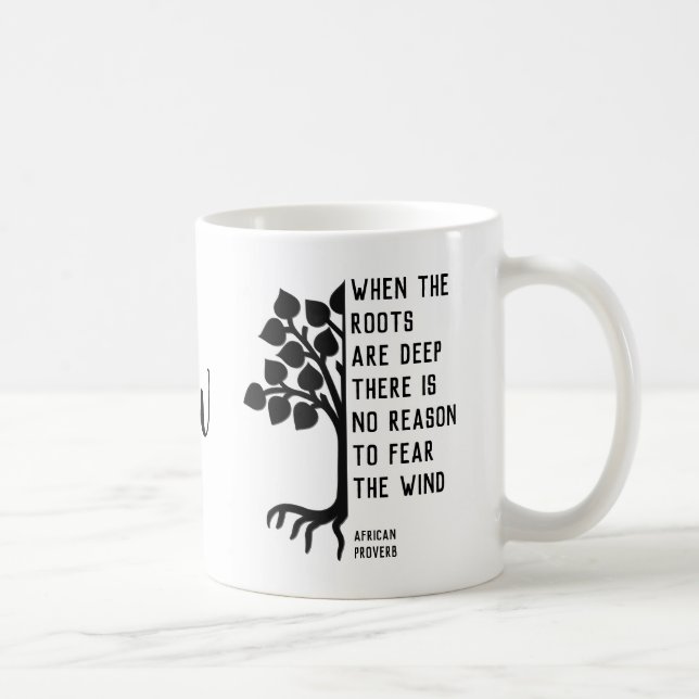 Mug LORSQUE LES RACINES SONT PROFONDES MONogrammes Ins (Droite)