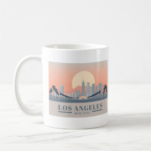 Mug Los Angeles California Skyline Pastel Travel