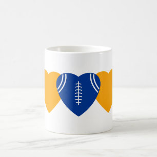 Mug Los Angeles Rams Football Heart Design