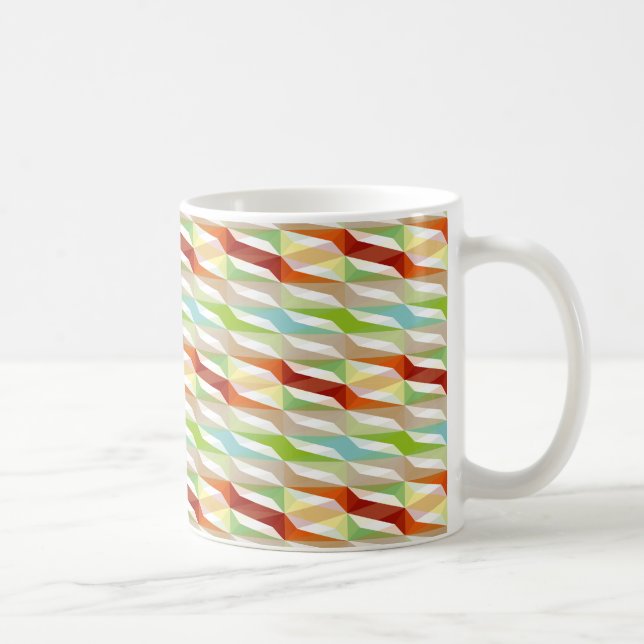 Mug losanges/motif de zigzag/fractale/rassemblement (Droite)