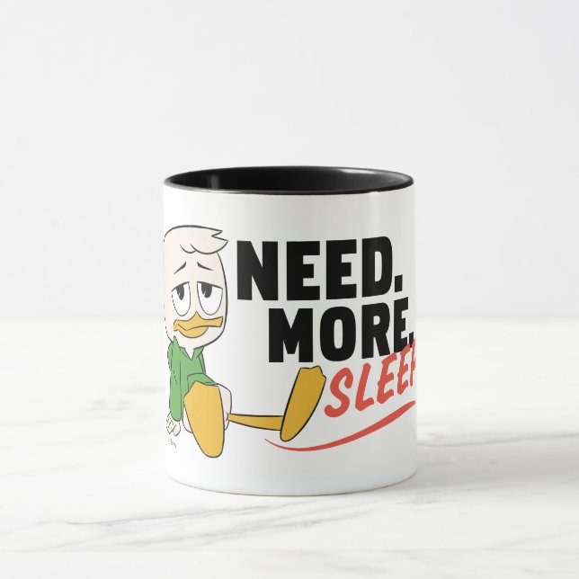 Mug Louie Duck | Besoin. Plus. Dormir. (Centre)