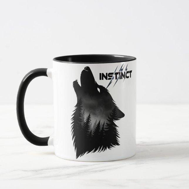 Mug loup alpha Graphique (Gauche)