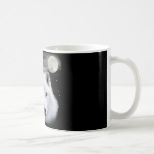 Mug loup arctique de neige