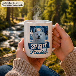 Mug Loup Arctique Esprit de liberté Création faunique
