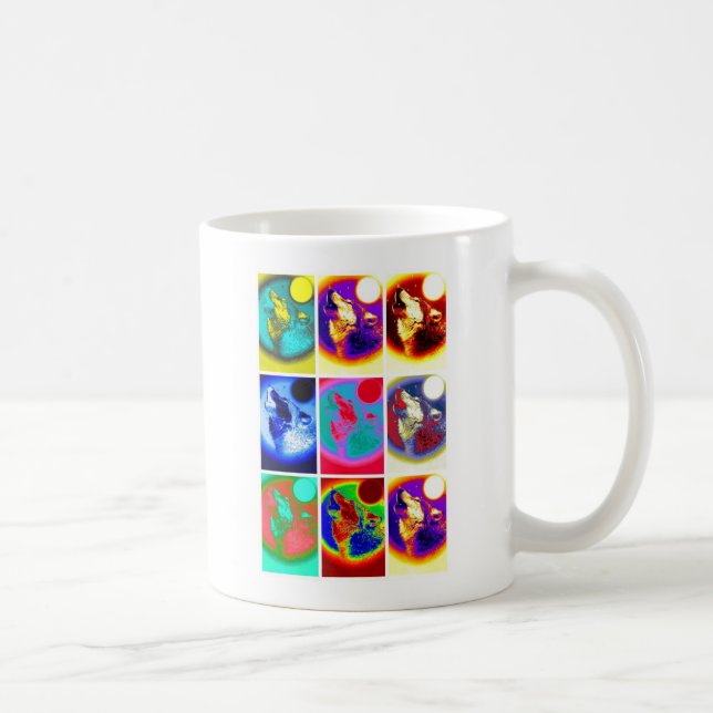 Mug Loup d'art pop (Droite)