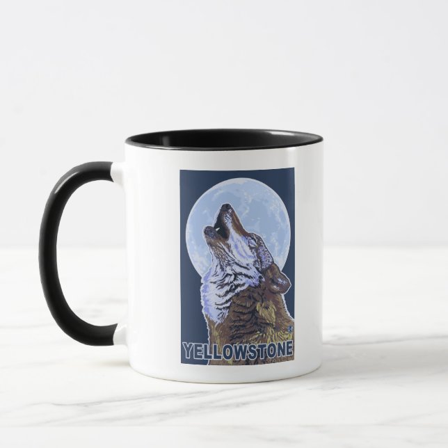 Mug Loup de YellowstoneHowling (Gauche)