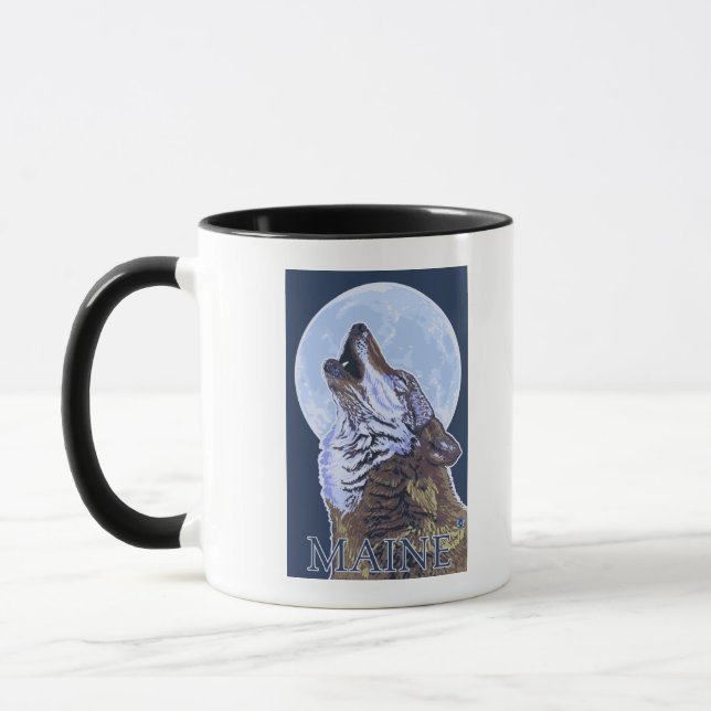 Mug Loup du MaineHowling (Gauche)
