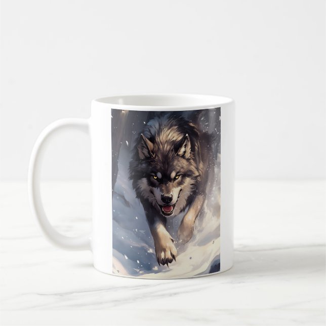 Mug Loup en hiver (Gauche)