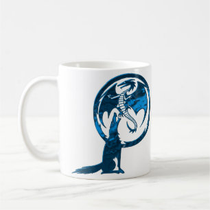 Mug Loup et dragon muqueuse bleue