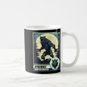 Mug Loup-garou effrayant hurlant à la Lune