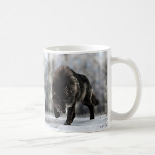 Mug Loup noir en colère