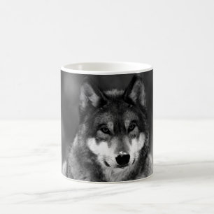 Mug Loup noir et blanc