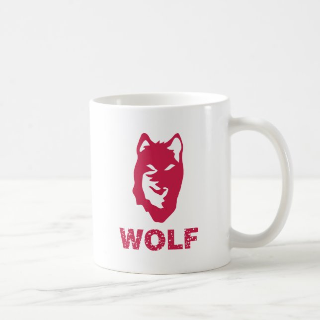 Mug Loup (rouge) (Droite)