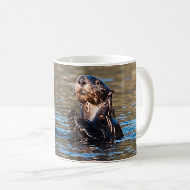 Mug Loupe de mer ensoleillée (Devant droit)