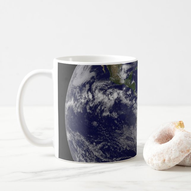 Mug L'Ouragan Sandy Le Long De La Côte Est Des États-U (Avec donut)