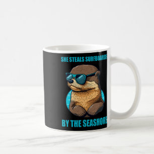 Mug Loutre 841 Loutre qui surfe Elle vole des planches