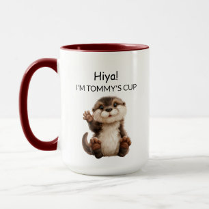 Mug Loutre bébé qui agite la main