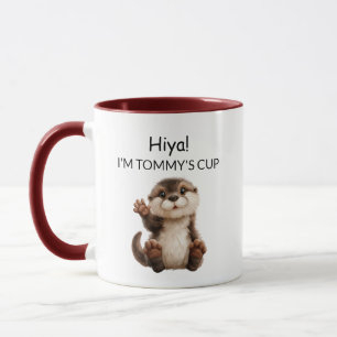 Mug Loutre bébé qui fait signe de la main
