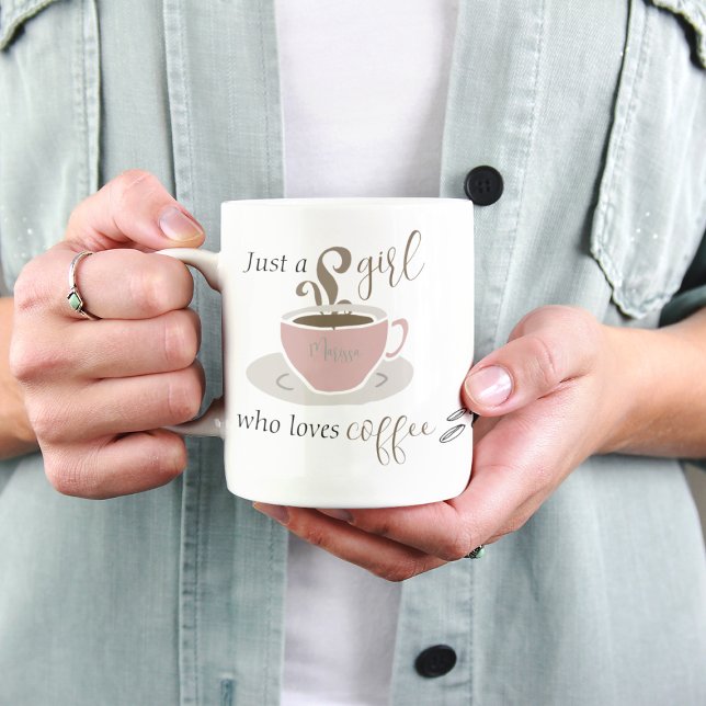 Mug Louvain de café Script personnalisé pour elle (Créateur téléchargé)