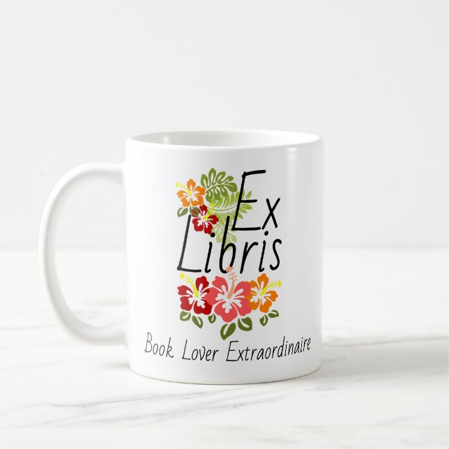 Mug Louveur du livre d'Hibiscus coloré (Gauche)