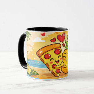 Mug Love at First Slice - Pizza Meets Pineapple