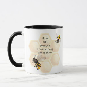 Mug Love BEES tellement je tellement de citations amus