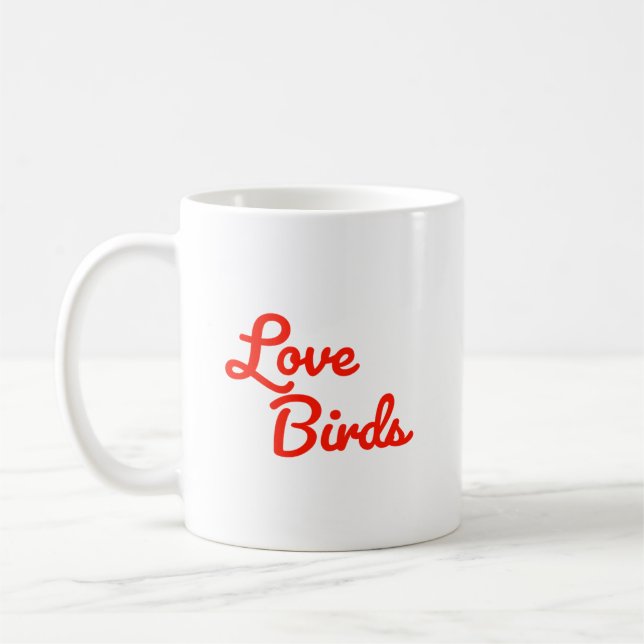 Mug Love Birds Cute Couple (Gauche)