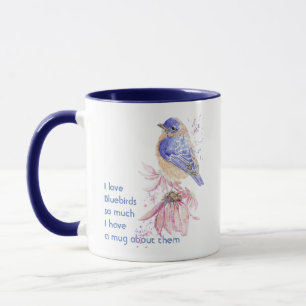 Mug Love Bluebirds Jardin Oiseaux tellement de citatio