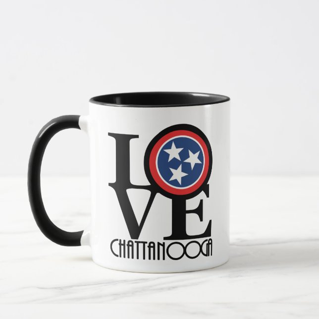 Mug LOVE Chattanooga Tennessee 15oz (Gauche)