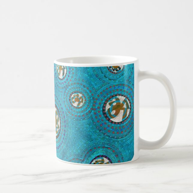 MUG LOVE CIRCLES AND LINES OF SONG-BLUE COFFEE (Droite)
